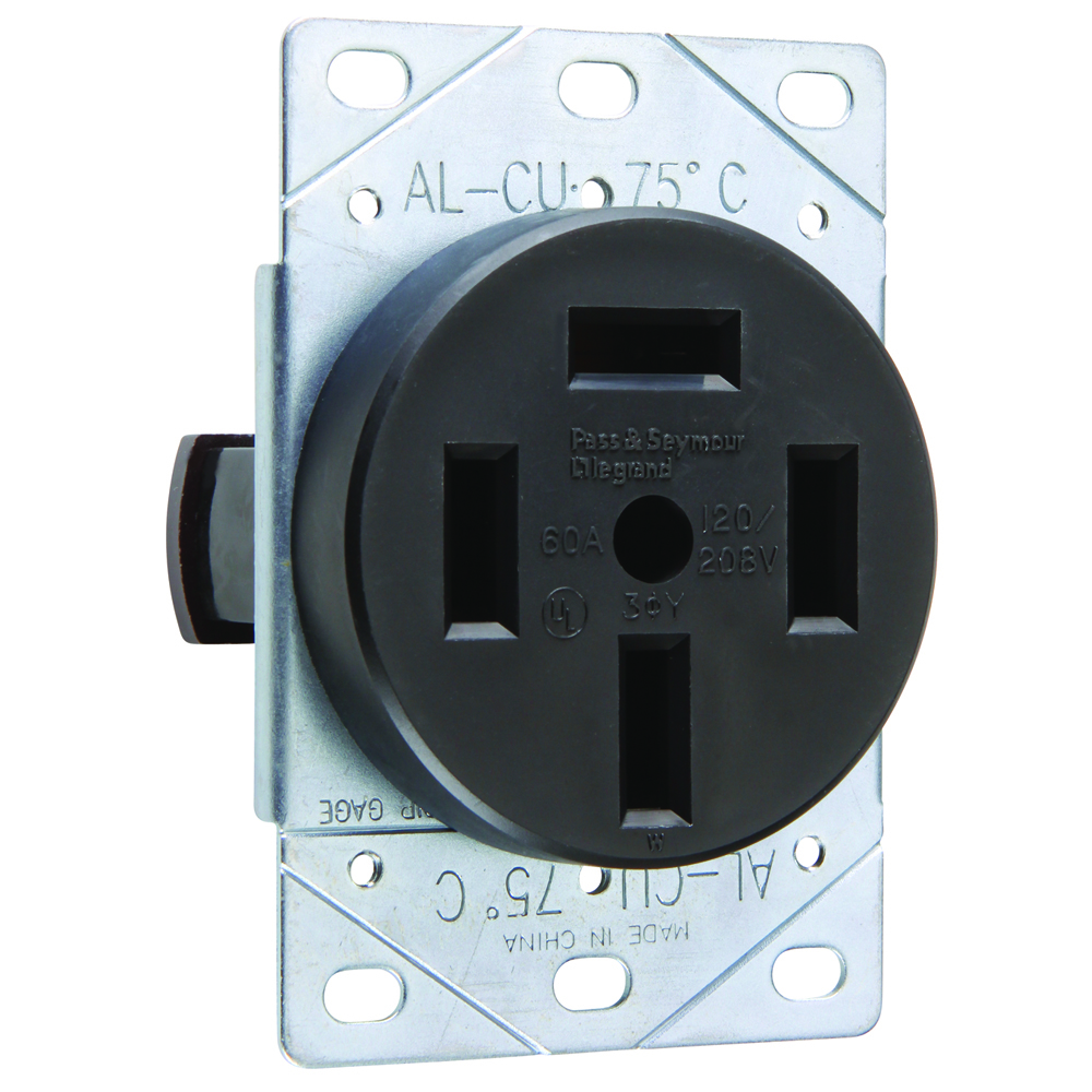 3870 Straight Blade Receptacle 60A 120/208V