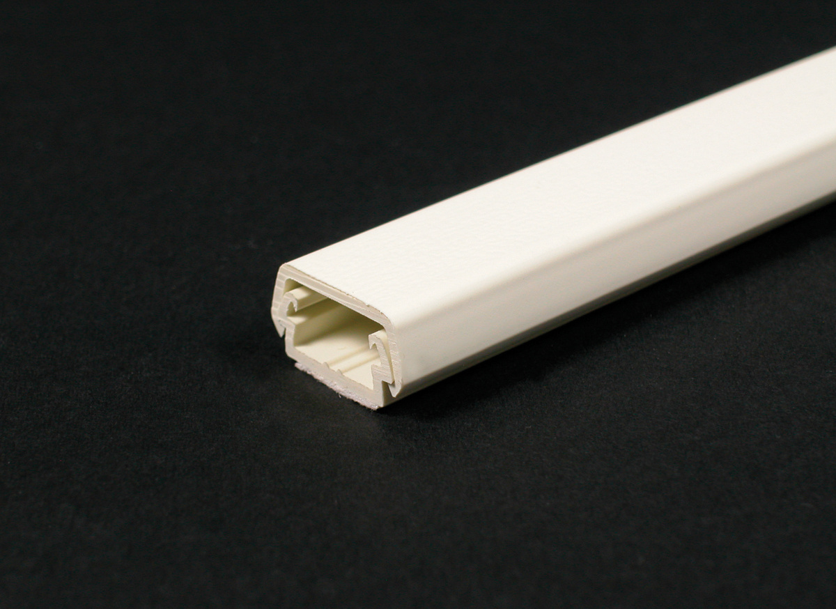 Raceway Base and Cover, Adhesive, .875 Width, Ivory