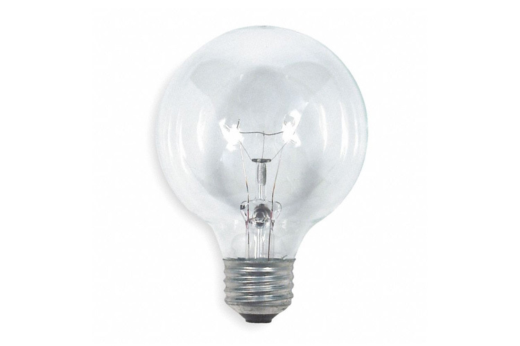 40G25/W-6PK-120 Incandescent Lamp, 40 W, E24/26 Medium Screw Incandescent Lamp, G25 Round Shape, 370 Lumens