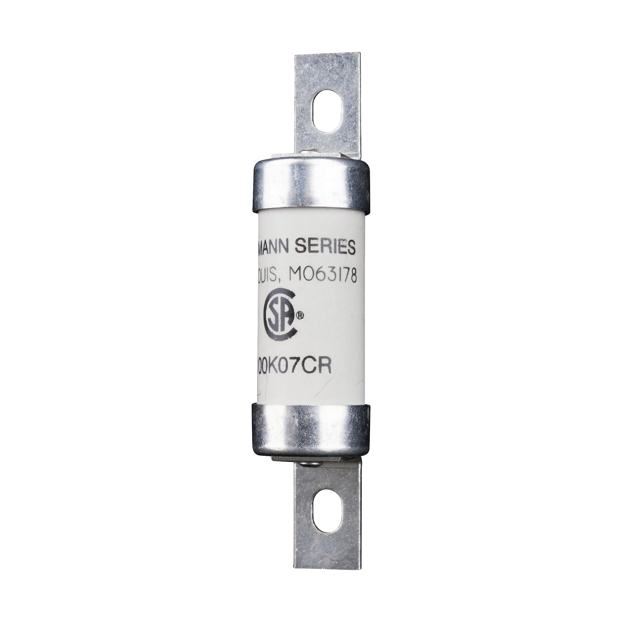 100K07CR Canadian Non-Indicating Cable Limiter Fuse, 100 A, 600 V AC, 200 kA Interrupt, Class: gG/gL, Cartridge Blade Body
