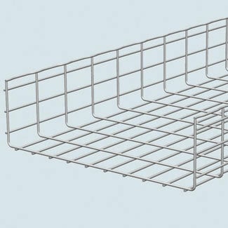 CF150/450EZ CF150 Wire Mesh Cable Tray, 120 in L x 18 in W, 1008 Carbon Steel
