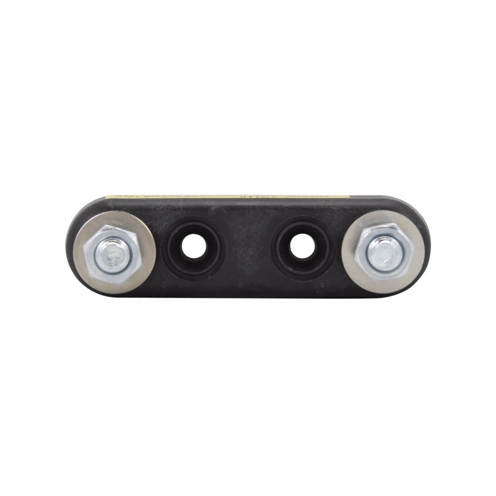 Limiter Block, 10-800A, 125 Vac, 80 Vdc, Molded alkyd base material, Stud connection, 12 lb-in torque rating, Used with ANN and ANL fuse, Accessories: free running nuts