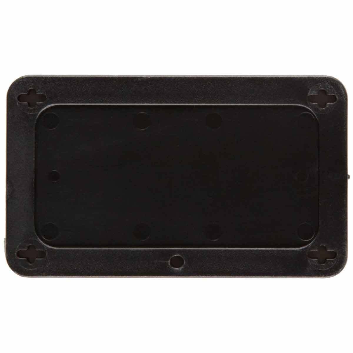 41920 Blank Laminated Rectangular Lightweight Self-Locking Valve Tag, 1-1/2 in H x 3 in W, Black, B-418 Plastic