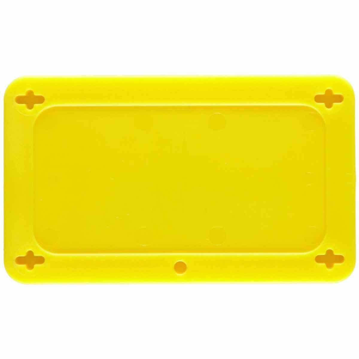 41922 Blank Laminated Rectangular Lightweight Self-Locking Valve Tag, 1-1/2 in H x 3 in W, Yellow, B-418 Plastic