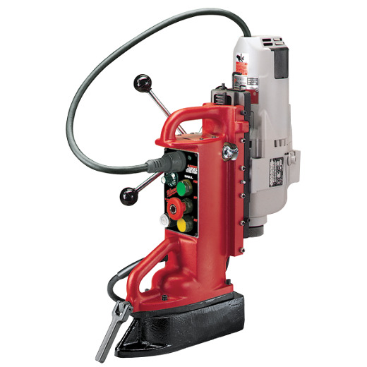 4208-1 Adjustable Position Heavy Duty Electromagnetic Drill Press, 1-1/4 in Chuck, 2 hp, 4-3/8 in Drill to Center From Base, 250/500 rpm Spindle Speed, 120 V AC