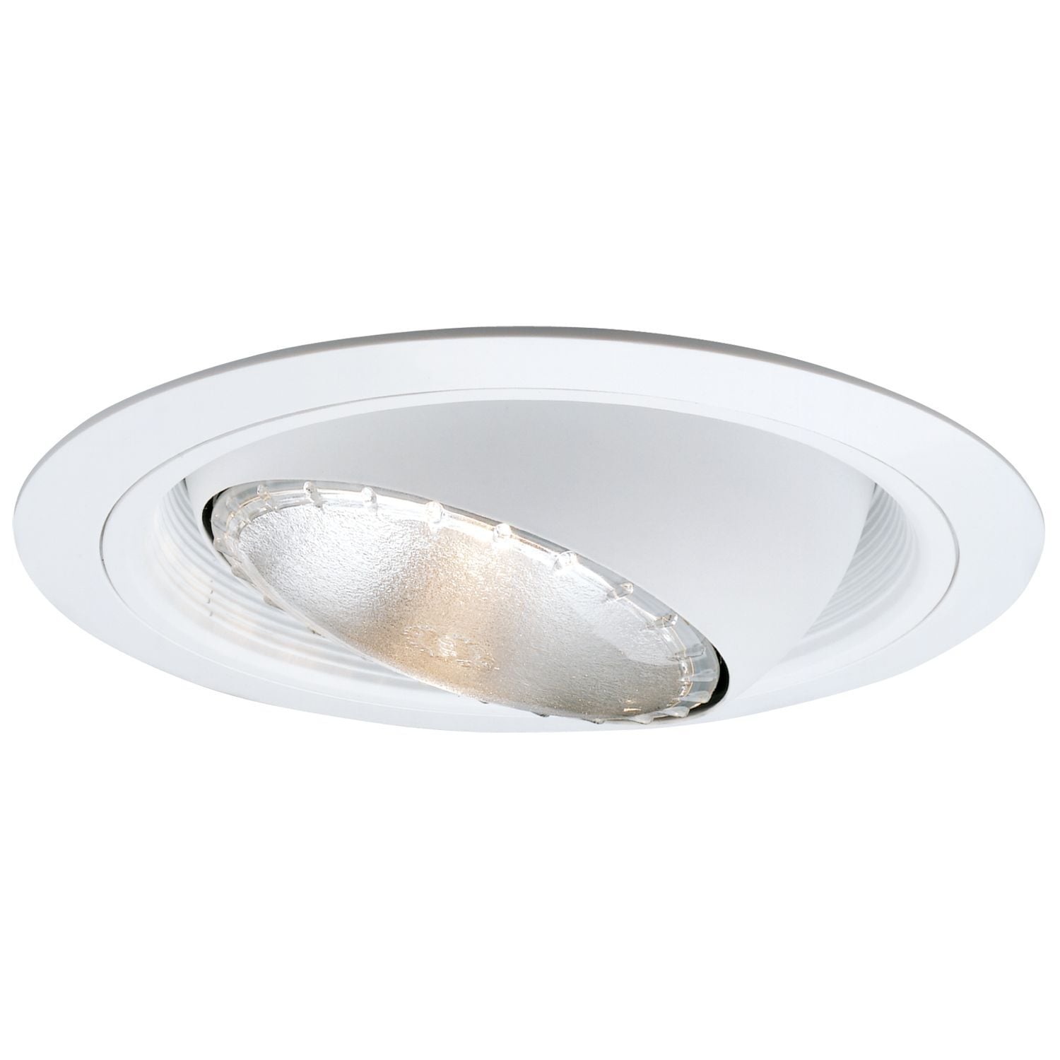 420W Halo Air-Tite H7 E26 Round Lighting Trim, 6 in ID x 7-1/4 in OD, LED Lamp, For Use With H7 Downlight Fixture, Metal/Plastic