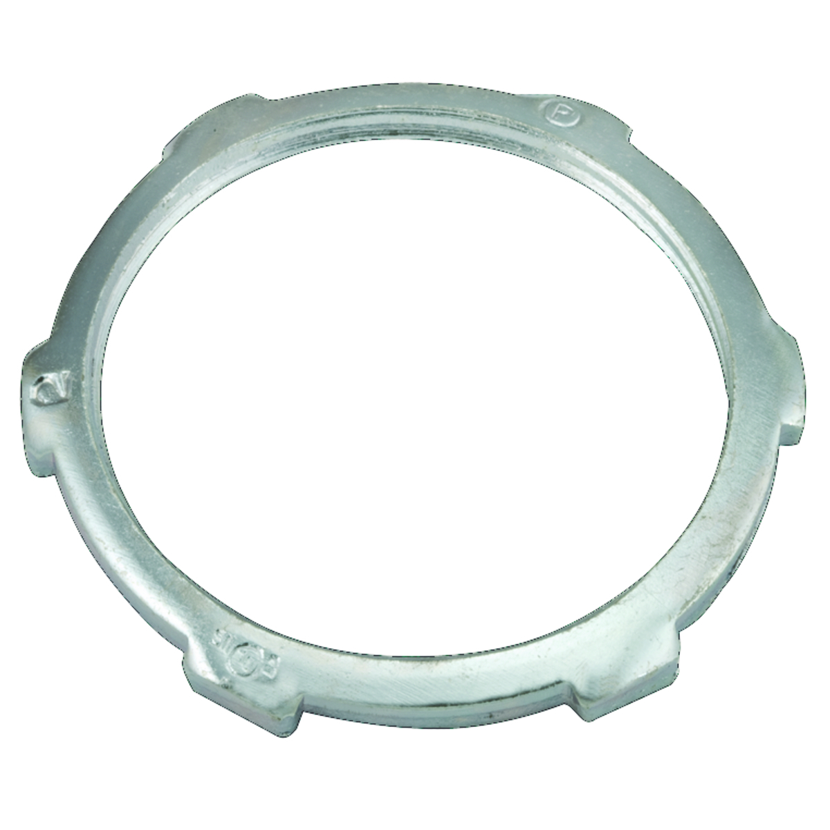 1014 Conduit Locknut, 3-1/2 in, For Use With IMC/Rigid Conduit, Steel, Electro-Plated Zinc