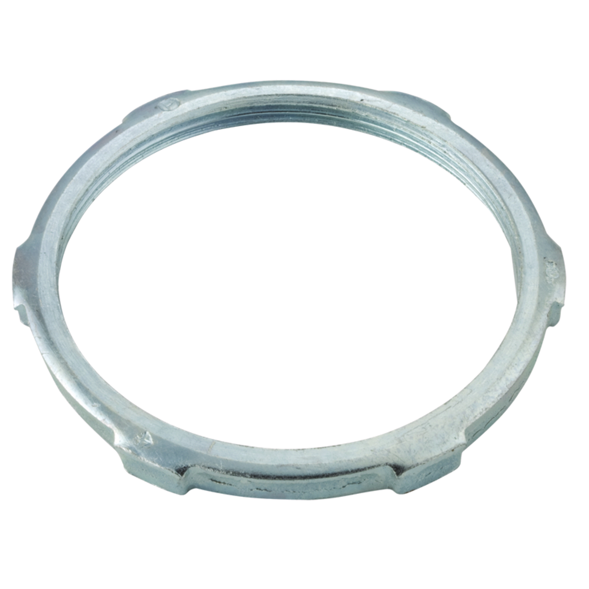 1016 Conduit Locknut, 4 in, For Use With IMC/Rigid Conduit, Steel, Electro-Plated Zinc