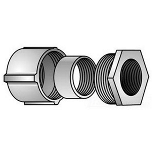 4-400 3-Piece Type 4 Rigid Conduit Coupling, 4 in, For Use With IMC/Rigid Conduit, Malleable Iron, Zinc Plated