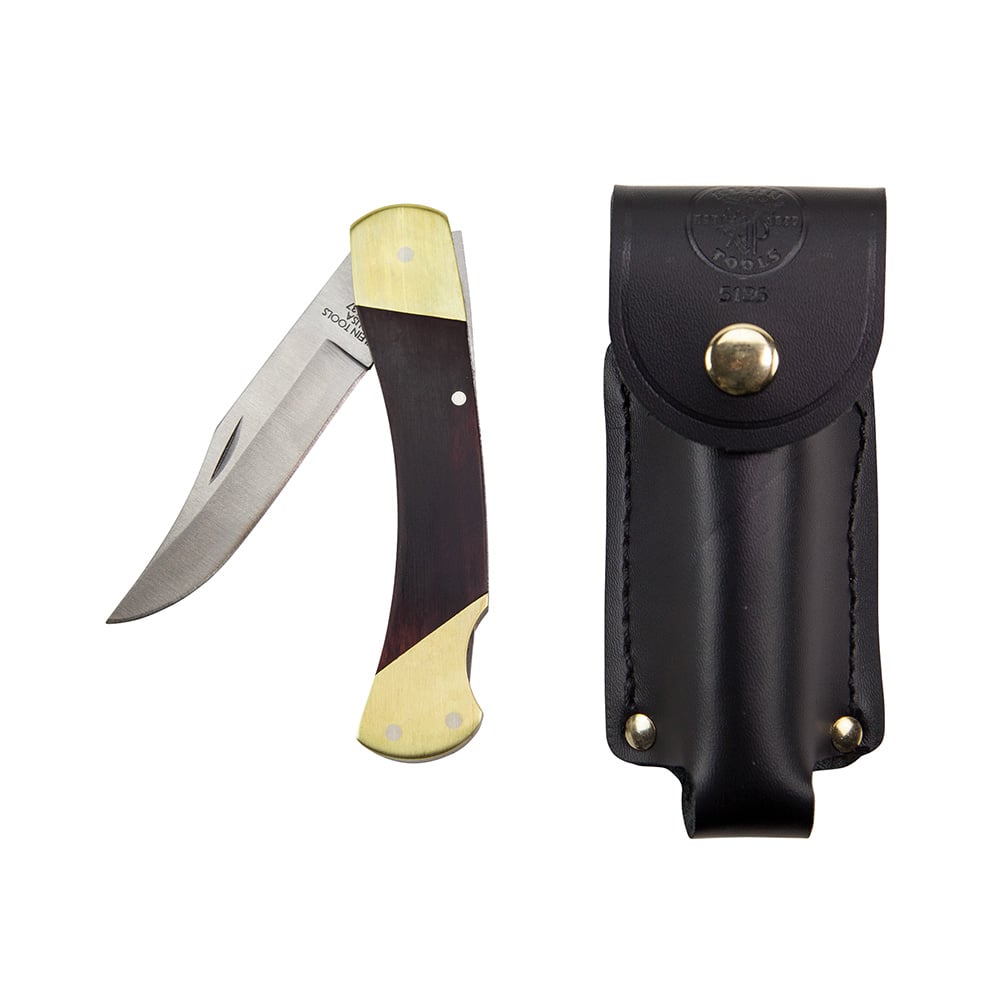 44037 1-Blade Sportsman Knife, Stainless Steel Drop Point Blade, 3-3/8 in L Blade, Lock Back Opening