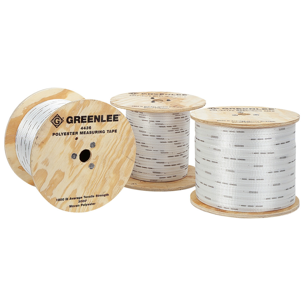 4437 Durable Stretch Resistant Measuring Tape, 3000 ft L x 3/4 in W Blade, High Strength Polyester, Imperial