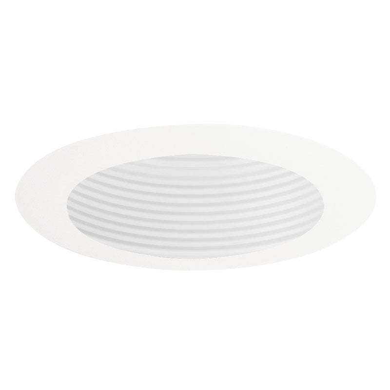 444 WWH Adjustable Downlight Low Voltage Baffle Trim, 5 in OD, Halogen Lamp, For Use With IC44N, IC44W, TC44, TC44V, TC44S, TC44R, TC47, TC47V, APT44 Series Housing