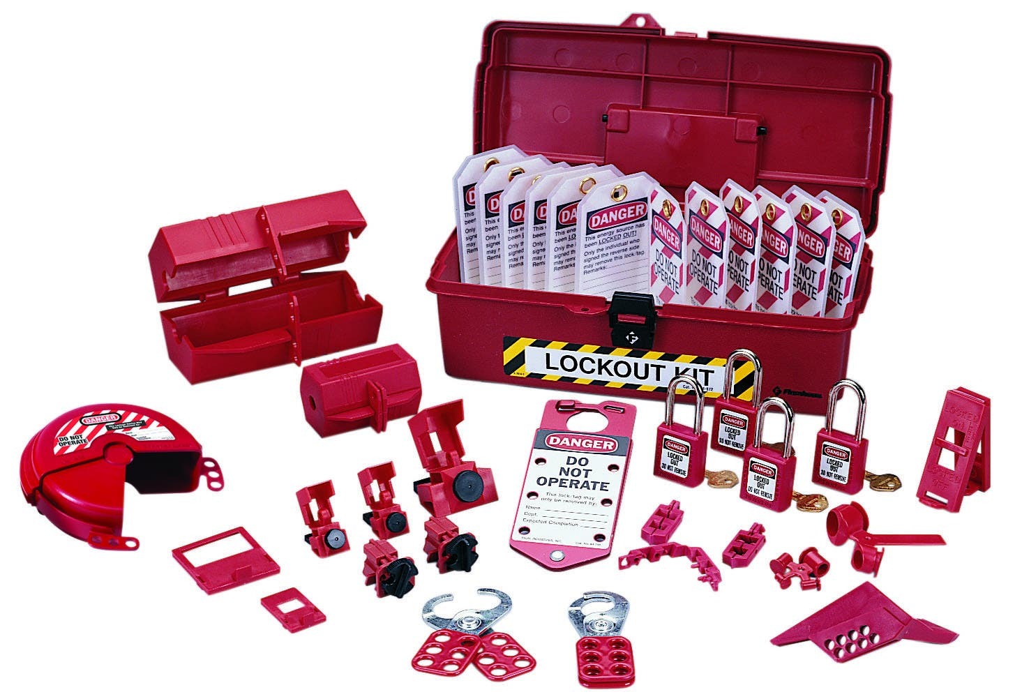 44-974 Industrial Lockout/Tagout Kit, 35 Pieces