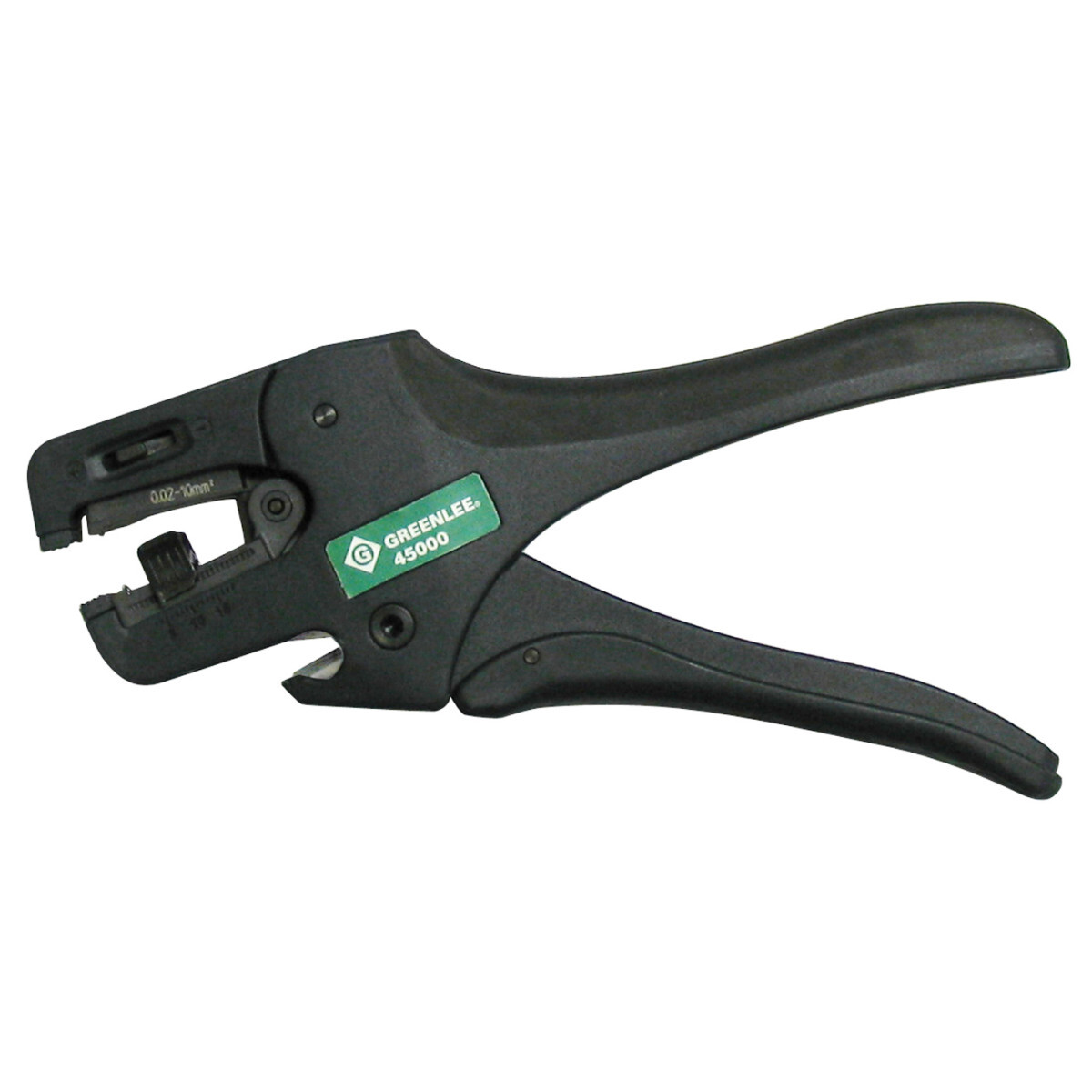 45000 Kwik Stepper Wire Stripper, 34 to 10 AWG, 12 AWG, 10 AWG Flat, Round, Solid/Stranded Cable, 9 in OAL