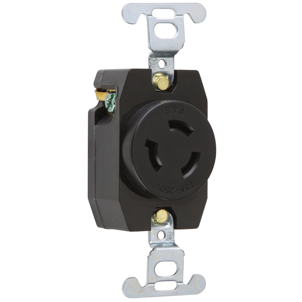 4560 Receptacle Single 15 Amp 250V Turnlok Registered