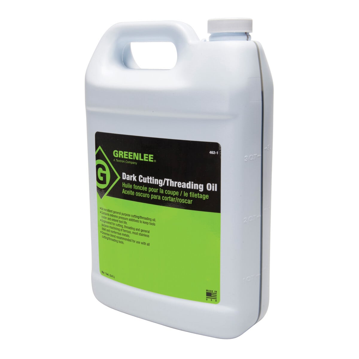 Dark Cutting/Threading Oil One (1) Gallon.  Standard pack of six (6).  Premium quality, high lubricity for easier cutting and long tool life.  Choice of light or dark.