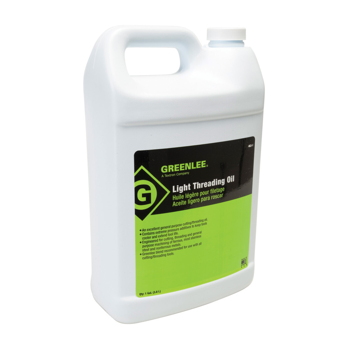 463-1 Light Thread Cutting Oil, 1 gal Bottle, Mild Petroleum Odor/Scent, Light Amber, Liquid