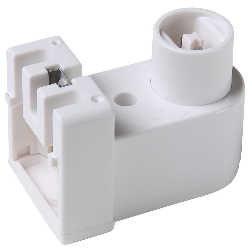 464 Fluorescent Lampholder, White