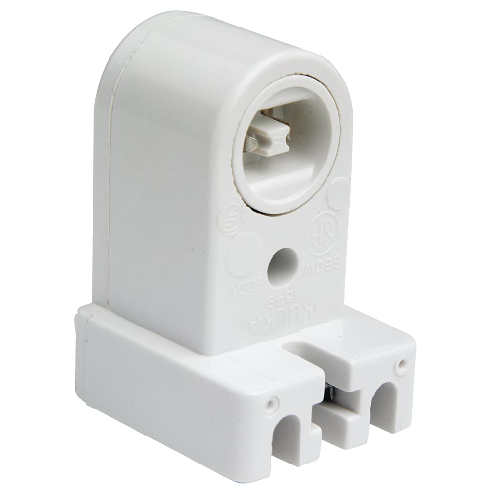 465 Fluorescent Lampholder, White
