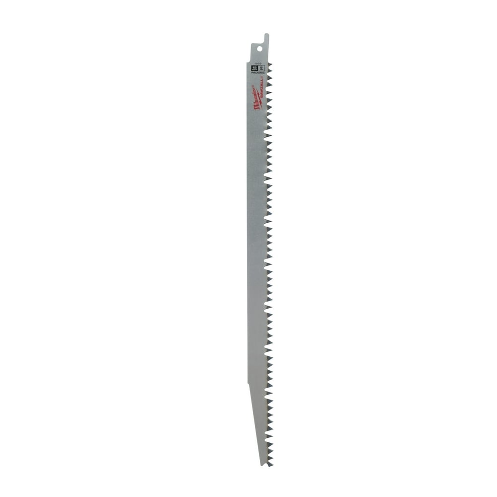 48-00-1303 Sawzall Tapered Back Reciprocating Saw Blade, 12 in L x 3/4 in W, 5 TPI, Steel Body, Universal/Toothed Edge Tang