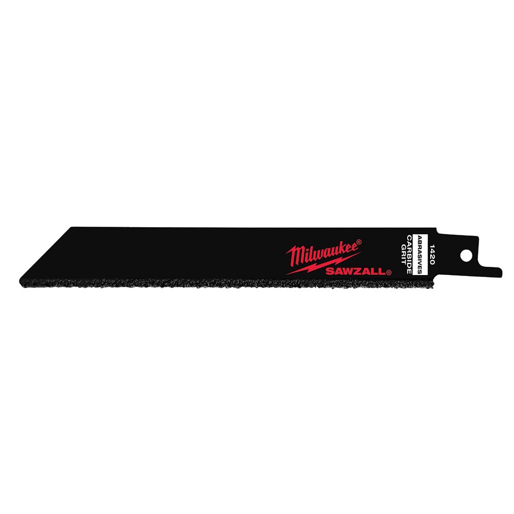 48-00-1420 Sawzall Heavy Duty High Performance Straight Back Reciprocating Saw Blade, 6 in L x 3/4 in W, Universal/Toothed Edge Tang