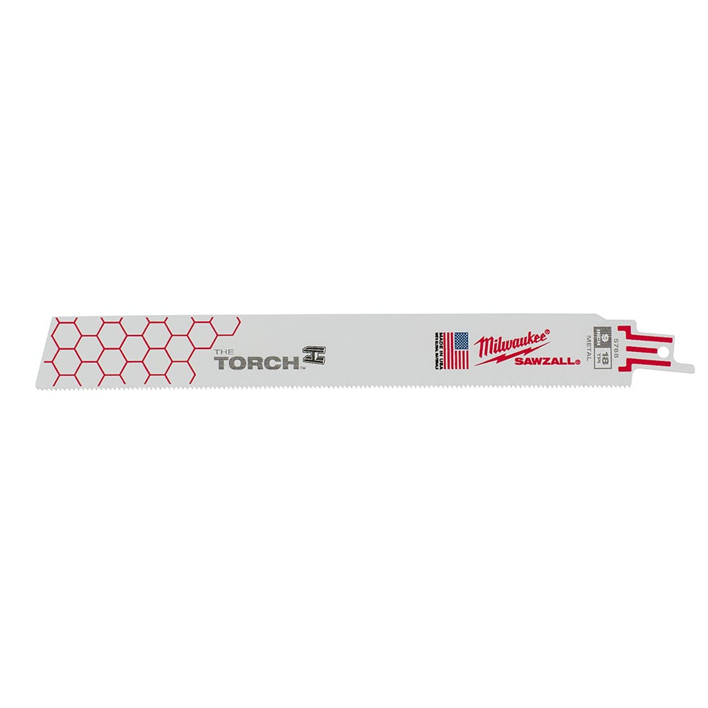 48-00-8788 Sawzall Straight Back Reciprocating Saw Blade, 9 in L x 1 in W, 18 TPI, Bi-Metal Body, Universal/Toothed Edge Tang