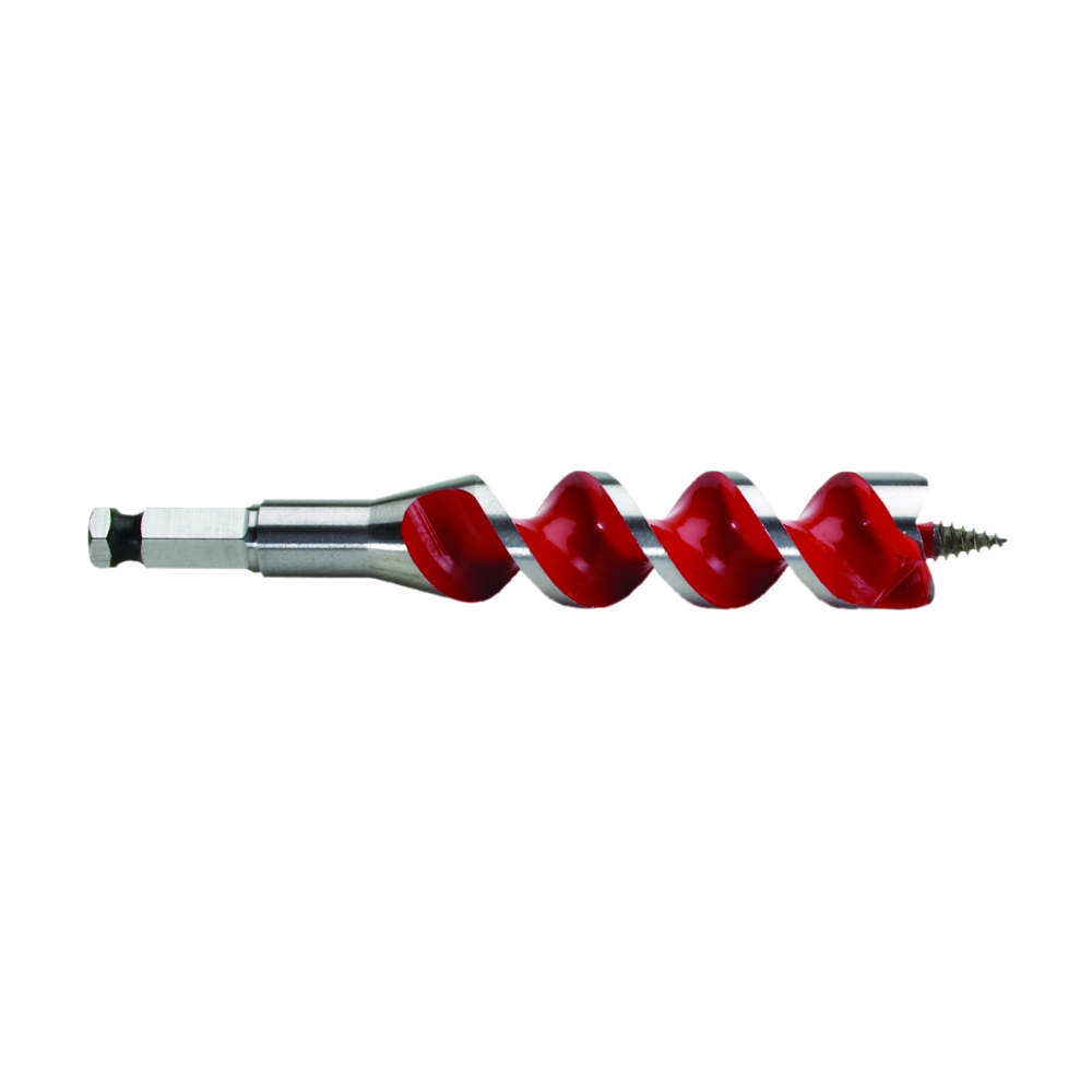 48-13-1000 Solid Center Spur Auger Bit, 1 in Dia, 6-1/2 in OAL, 4 in L, 7/16 in Shank