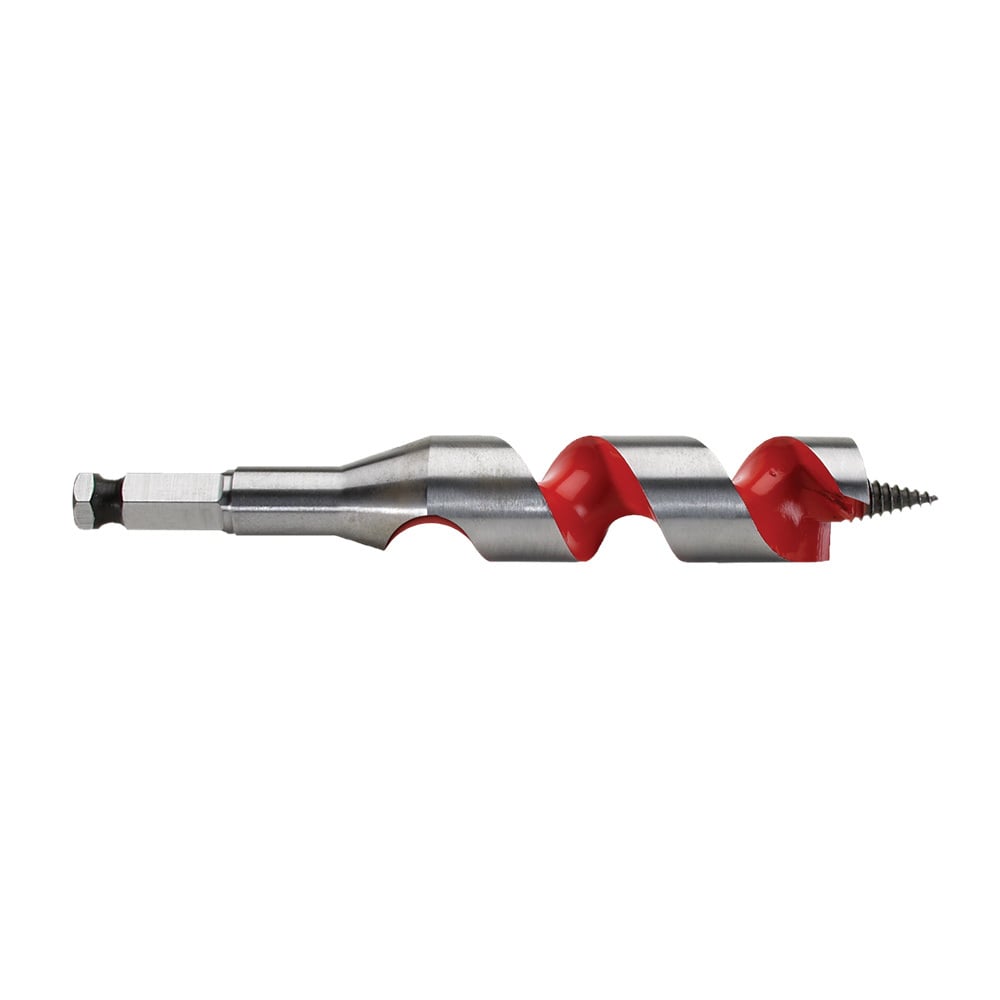 48-13-1003 Short Ship Auger Bit, 1 in Dia, 6 in OAL, 3 in L Wide Flute, 7/16 in Shank