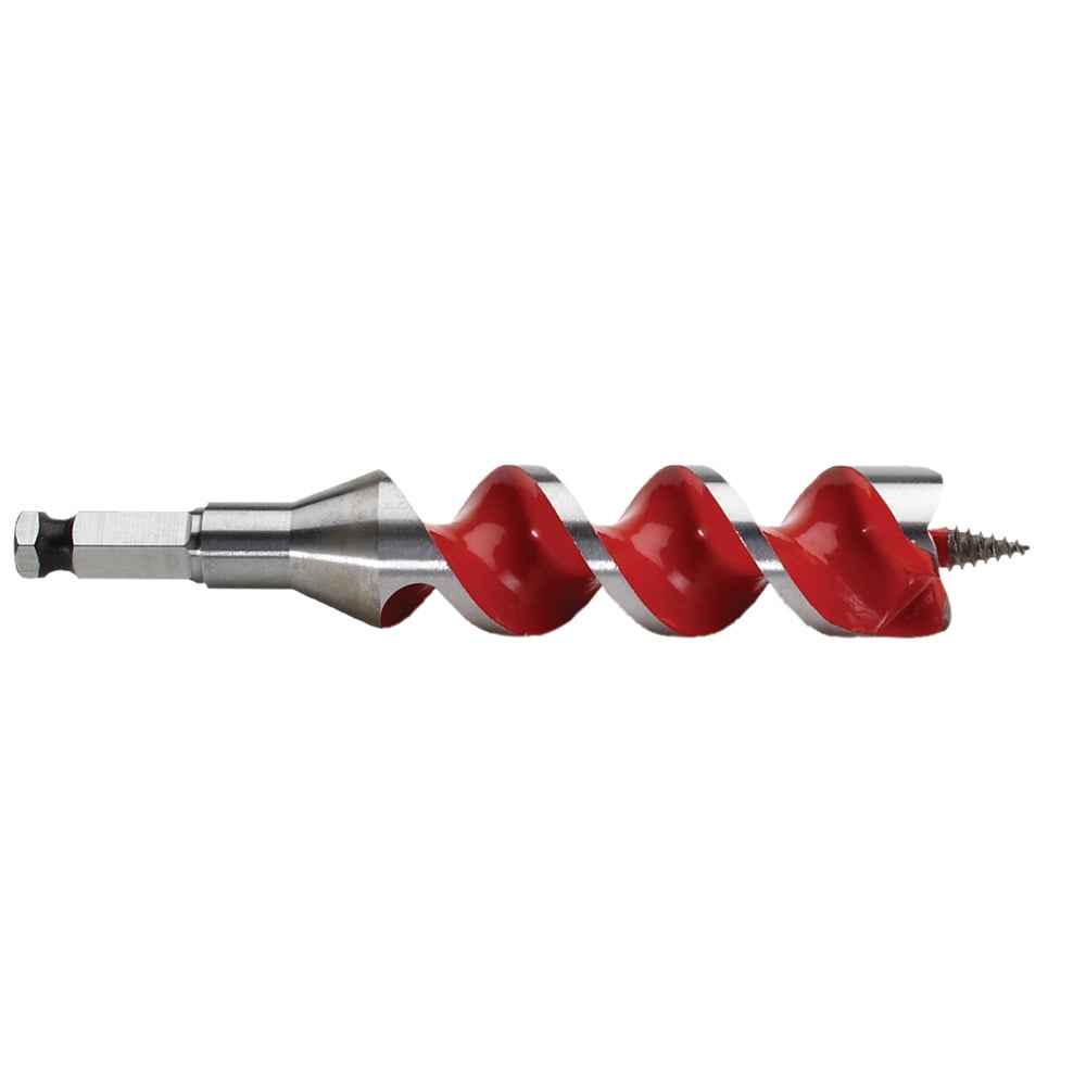 48-13-1120 Heavy Duty Solid Center Spur Auger Bit, 1-1/8 in Dia, 6-1/2 in OAL, 4 in L, 7/16 in Shank