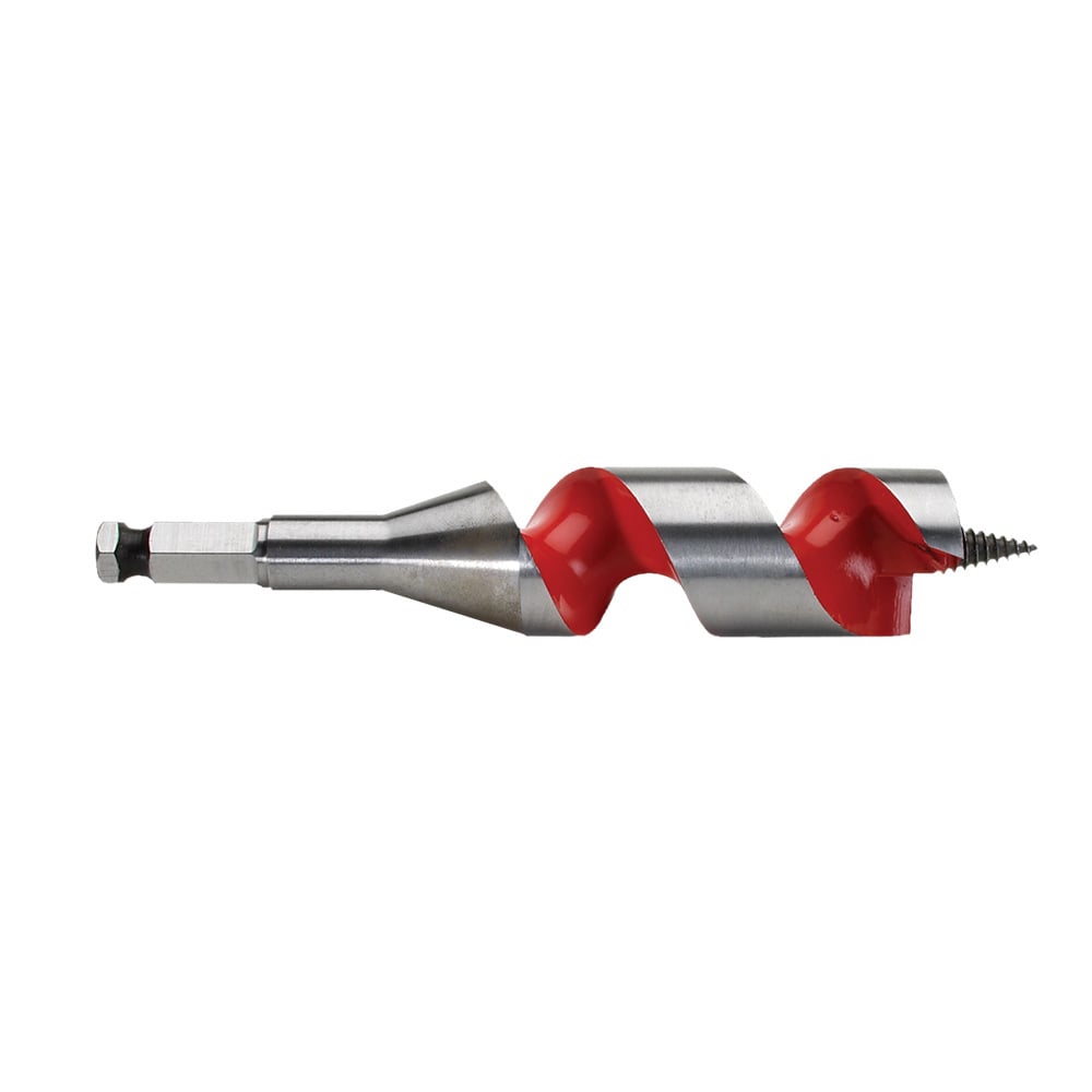 48-13-1253 Heavy Duty Solid Center Ship Auger Bit, 1-1/4 in Dia, 6 in OAL, 3 in L Spiral Flute, 7/16 in Shank