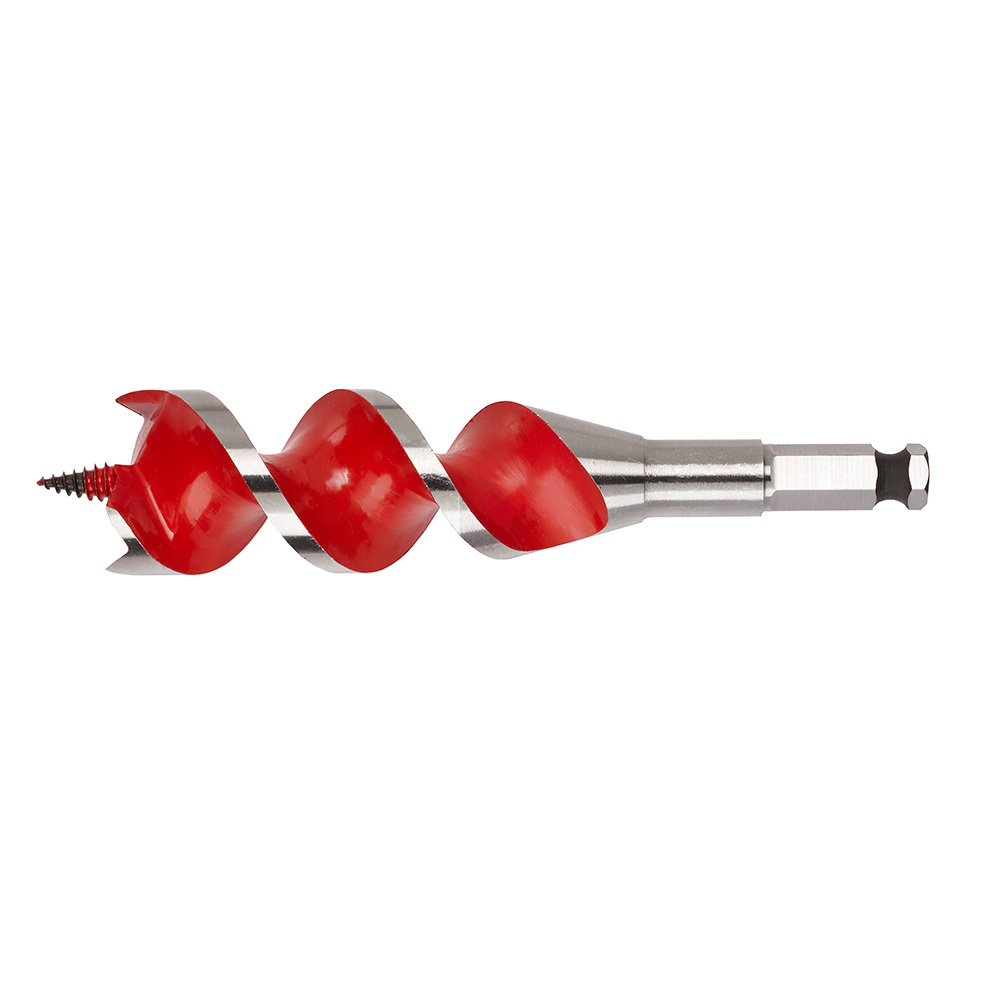 48-13-1370 Solid Center Spur Auger Bit, 1-3/8 in Dia, 6-1/2 in OAL, 4 in L, 7/16 in Shank
