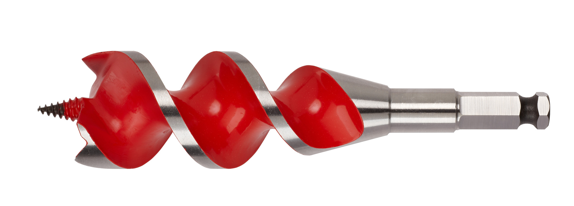 48-13-1500 Solid Center Spur Auger Bit, 1-1/2 in Dia, 6-1/2 in OAL, 4 in L, 7/16 in Shank