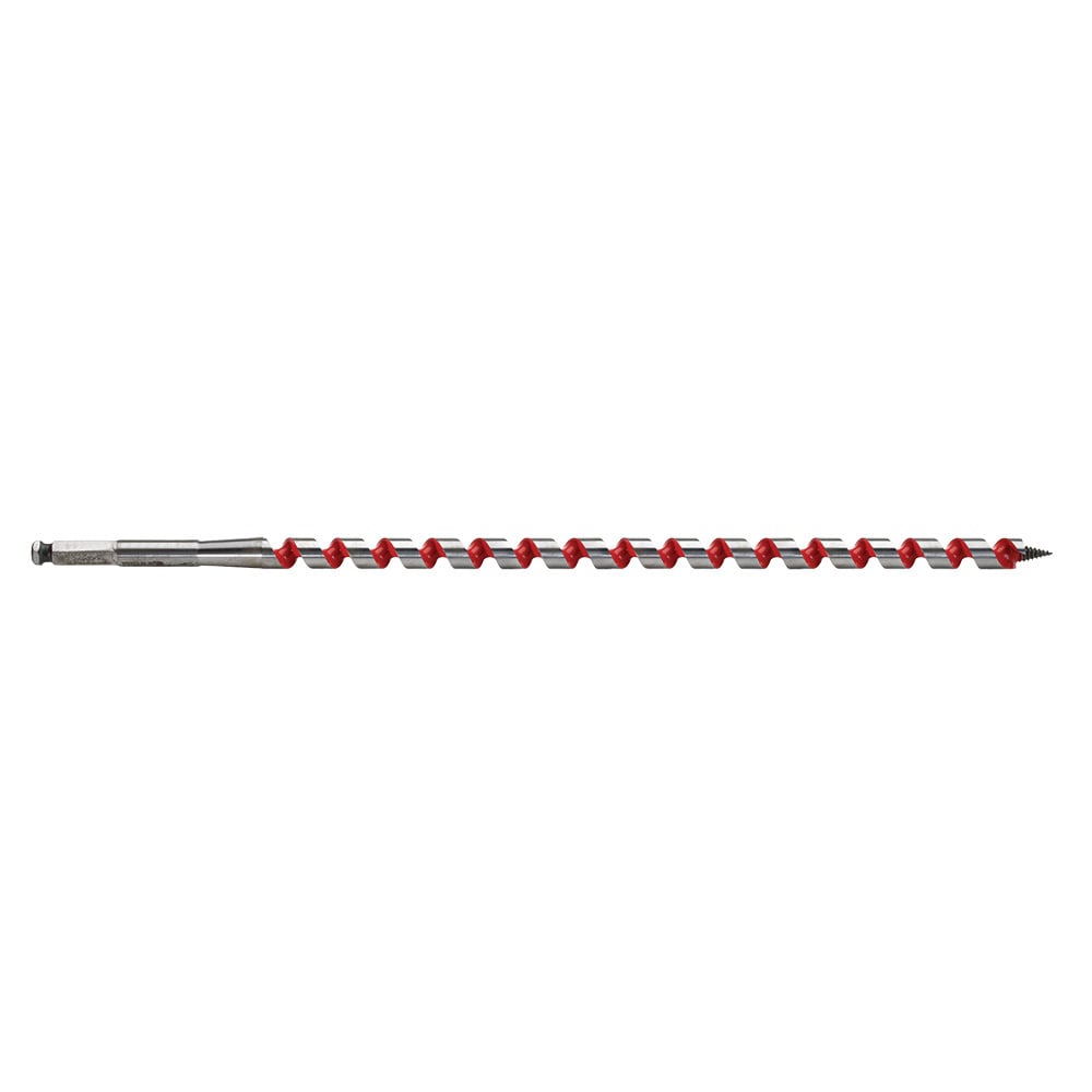 48-13-5560 Long Ship Auger Bit, 9/16 in Dia, 18 in OAL, 15 in L Wide Flute, 7/16 in Shank