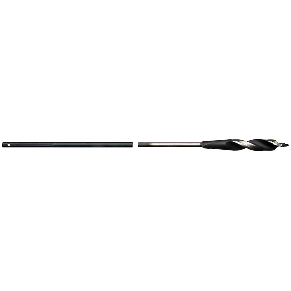 48-13-8250 Heavy Duty Cable Bit, 1/2 in Dia, 54 in OAL, 3/16 in Shank, Screw Point, Bright