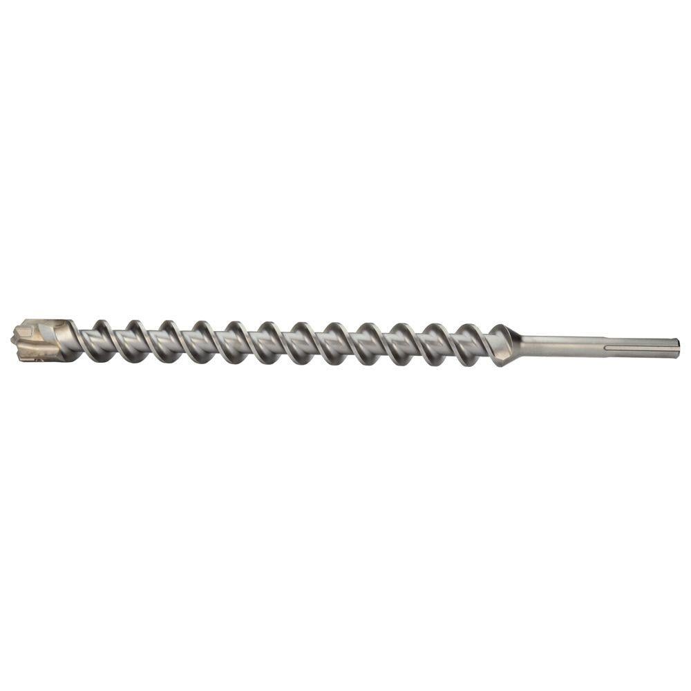 48-20-3970 4-Cutter Rotary Hammer Drill Bit, 1-1/4 in Drill Bit, 45/64 in SDS-Max Shank, 10 in D Cutting, Carbide Cutting Edge, 15 in OAL