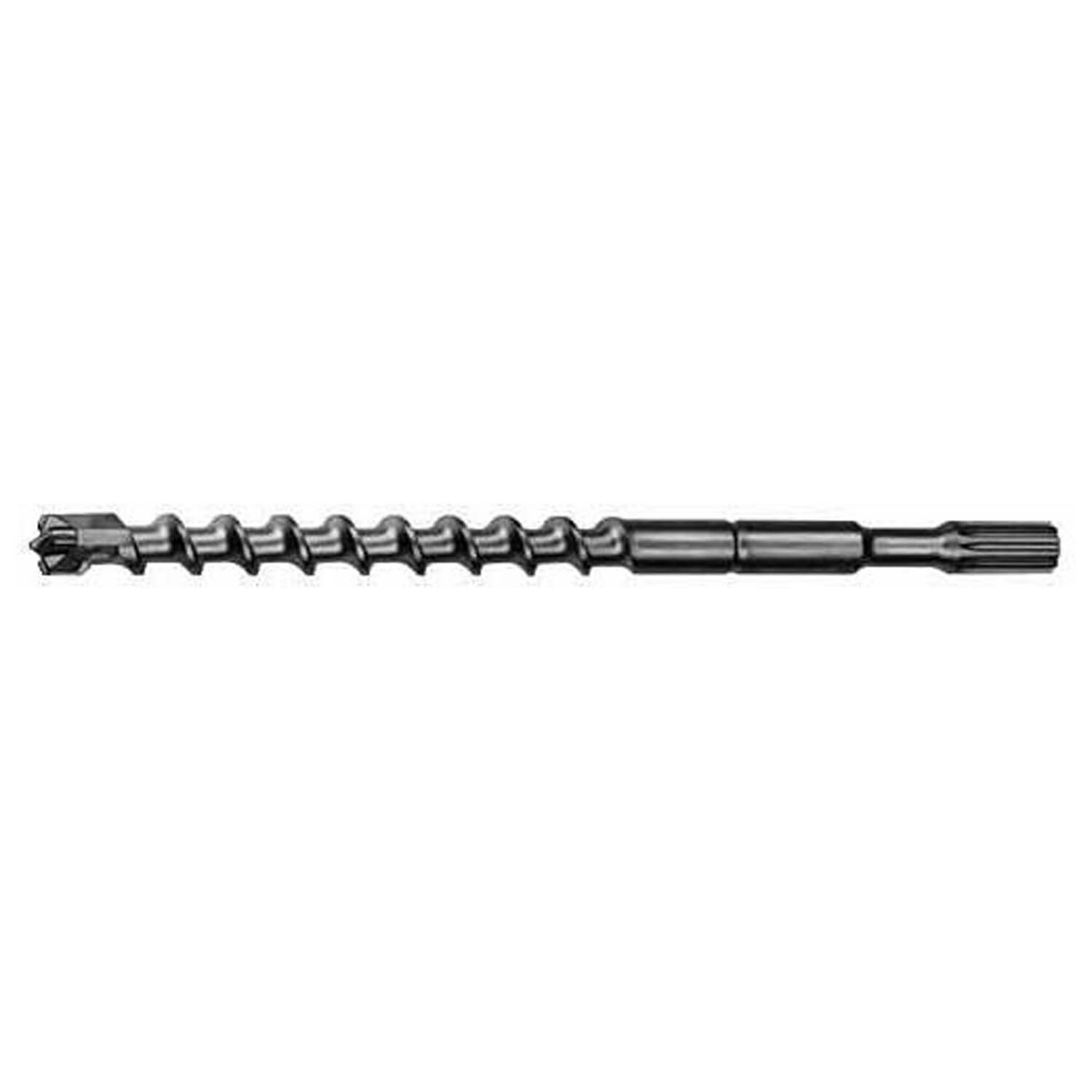 48-20-4101 2-Cutter Rotary Hammer Drill Bit, 1 in Drill Bit, 3/4 in Spline Shank, 16 in D Cutting, Carbide Cutting Edge, 22 in OAL