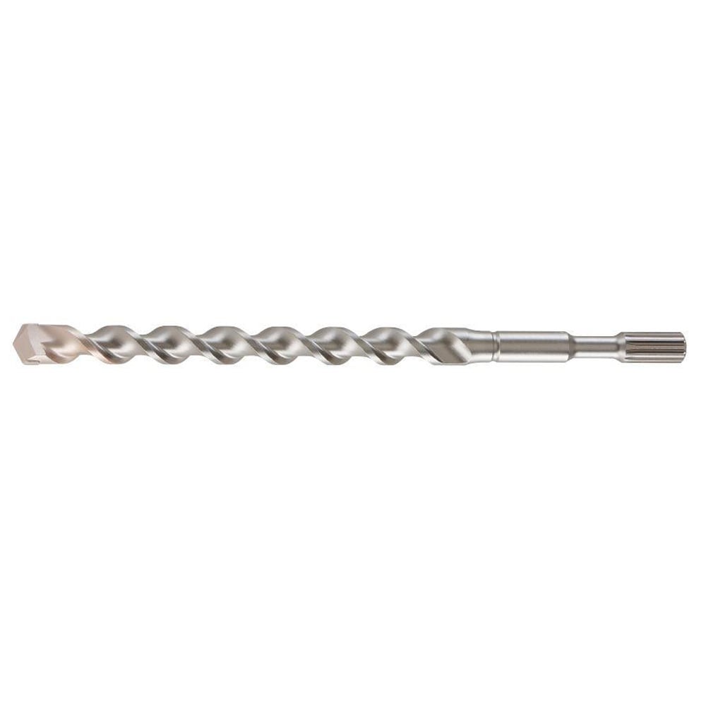 48-20-4113 2-Cutter Rotary Hammer Drill Bit, 1-1/8 in Drill Bit, 3/4 in Spline Shank, 16 in D Cutting, Carbide Cutting Edge, 22 in OAL
