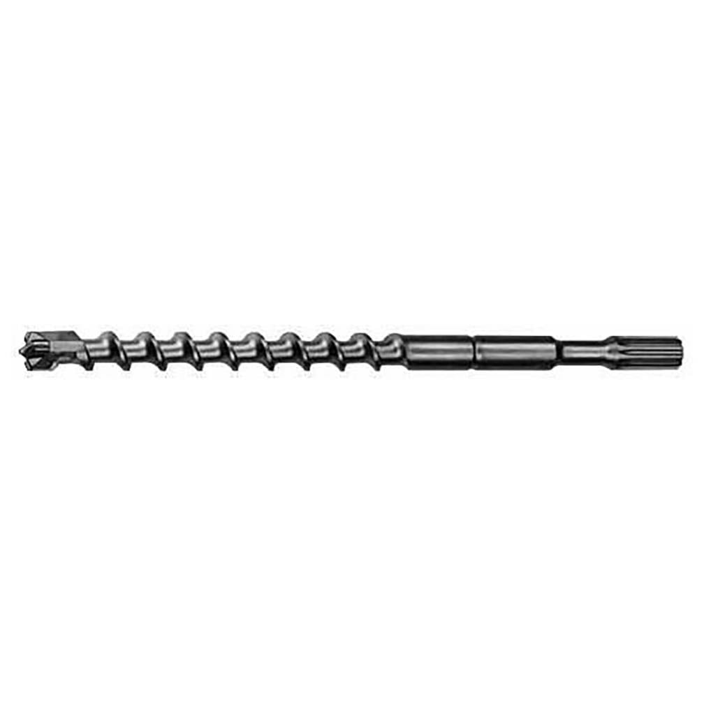 48-20-4340 4-Cutter Rotary Hammer Drill Bit, 3/4 in Drill Bit, 3/4 in Spline Shank, 17 in D Cutting, Carbide Cutting Edge, 22 in OAL
