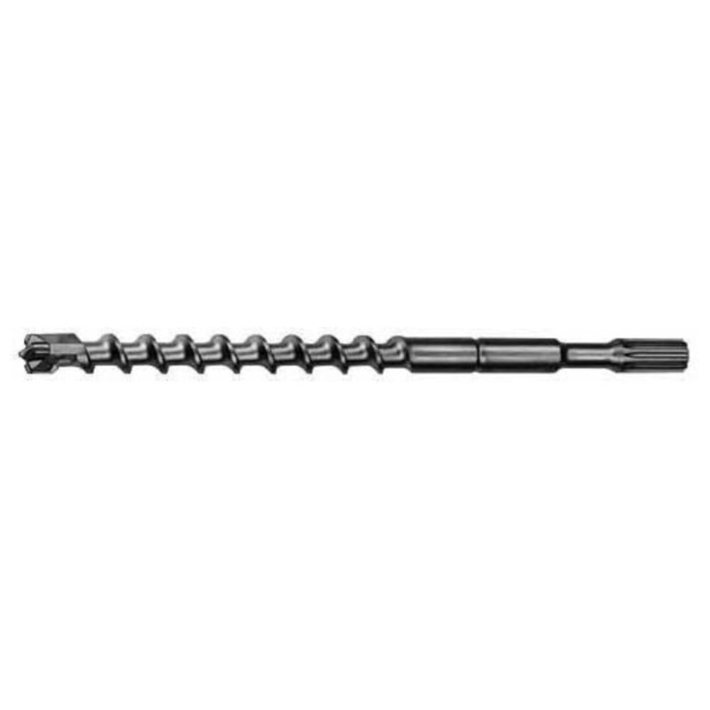 48-20-4415 4-Cutter Rotary Hammer Drill Bit, 1-1/2 in Drill Bit, 3/4 in Spline Shank, 17 in D Cutting, Carbide Cutting Edge, 22 in OAL