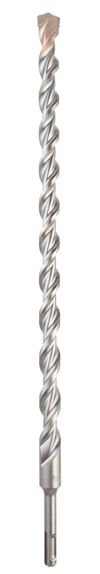 48-20-7067 M12 2-Cutter Rotary Hammer Drill Bit, 3/4 in Drill Bit, 25/64 in SDS Shank, 22 in D Cutting, Carbide Cutting Edge, 24 in OAL