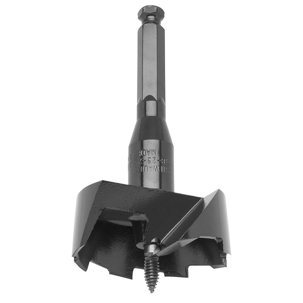 48-25-2562 Heavy Duty Standard Drill Bit, 2-9/16 in Dia, 3-5/8 in OAL, 7/16 in Shank