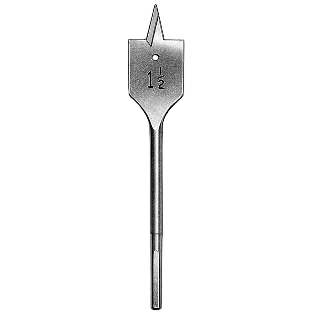 48-27-1501 Heavy Duty Flat Boring Bit, 1-1/2 in Dia, 6-3/8 in OAL, Flat Flute, 1/4 in Shank