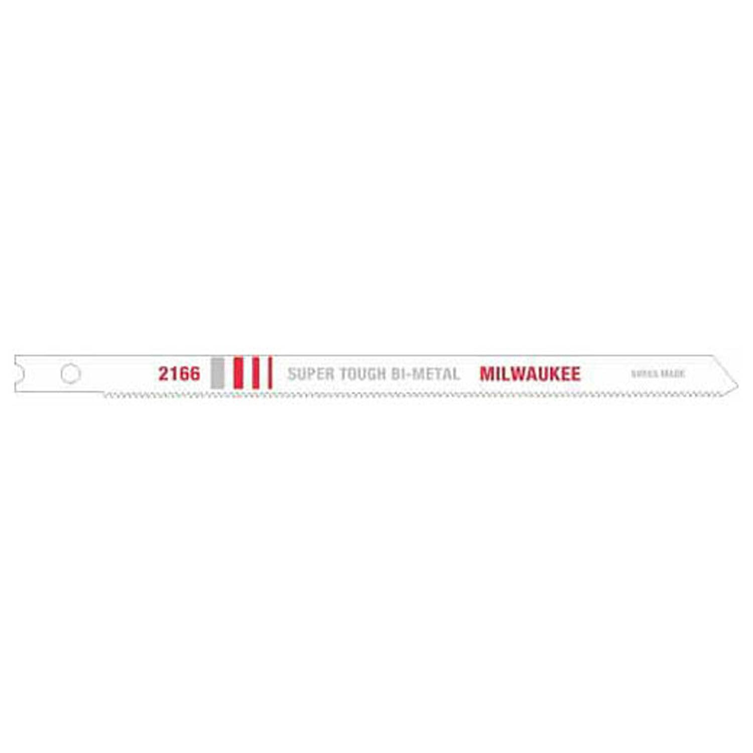 48-42-2166 Jig Saw Blade, 5 in L x 9/32 in W, 24 TPI, Bi-Metal Cutting Edge, Bi-Metal Body