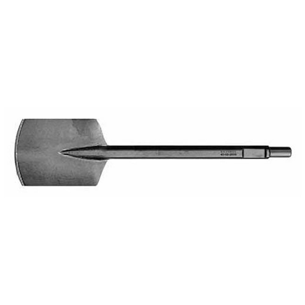 48-62-4020 Asphalt Cutter, For Use With Demolition Hammers, 5 in W Head, 17-1/2 in OAL, 1-1/8 in Collared Hex Shank with Notch