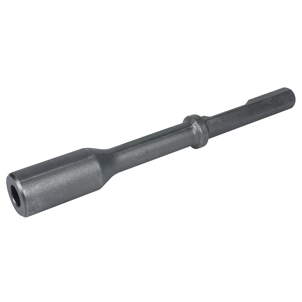 48-62-4045 Ground Rod Driver, For Use With Demolition Hammers, 3 in W Head, 15-1/2 in OAL, 1-1/8 in Collared Hex Shank with Notch, 3 in D Socket, 0.906 in ID, 5/8 in and 3/4 in Dia Rod, 1 in Hole