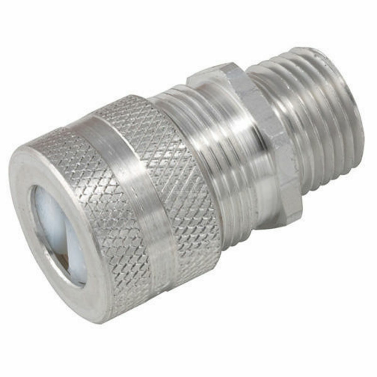 4899-9 Liquidtight Service Entrance Underground Feeder Connector, 1/2 in Trade, 0.2 x 0.4 in to 0.25 x 0.55 in Cable Openings, Aluminum
