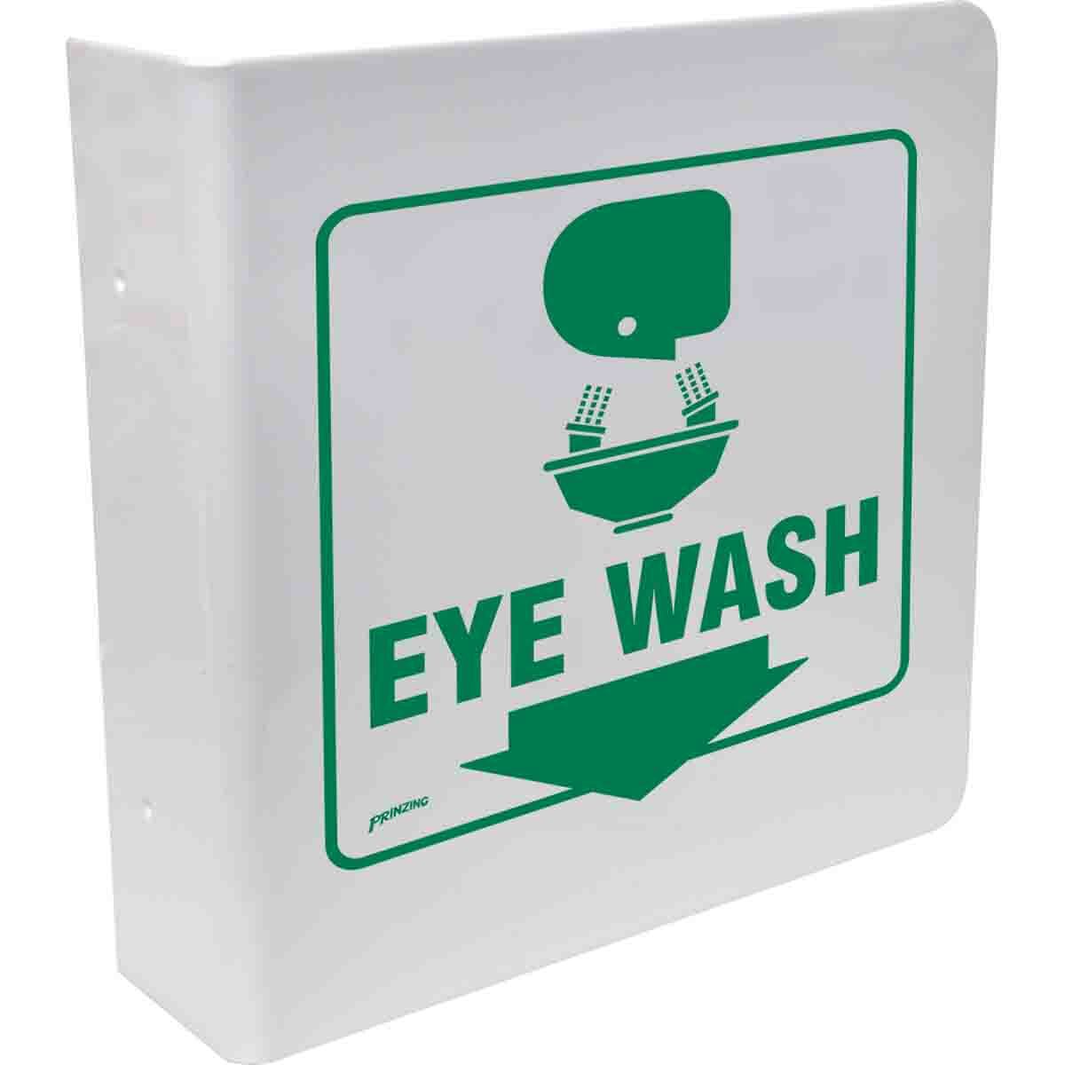 49041 Flexible High Visibility Rectangular First Aid Sign, 12 in H x 9 in W, Green on White, B-450 Polyethylene, Fastened Mount