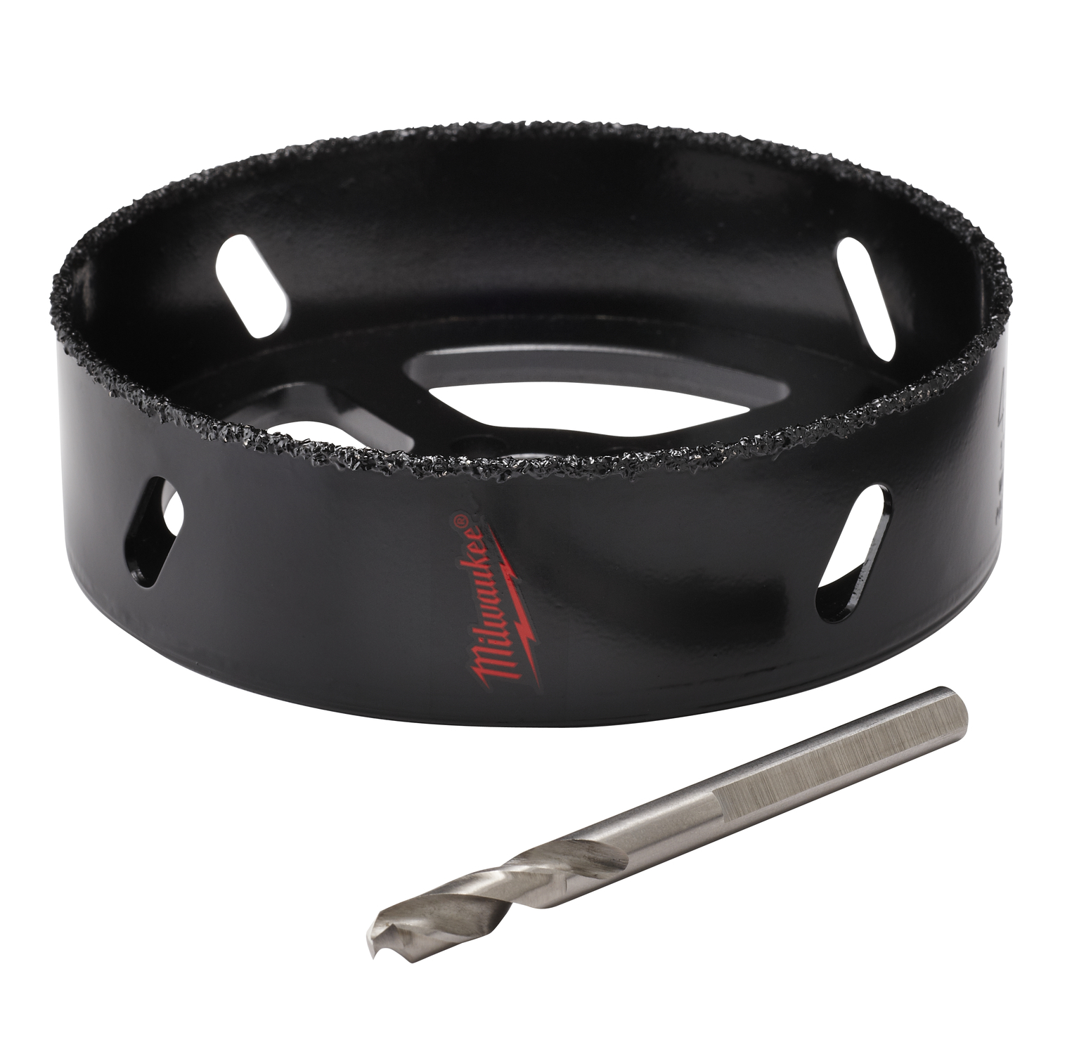 49-56-0300 Continuous Grit Edge Recessed Lighting Hole Saw, 4-3/8 in Dia, 1 in D Cutting, Carbide Cutting Edge, 5/8-18 Arbor