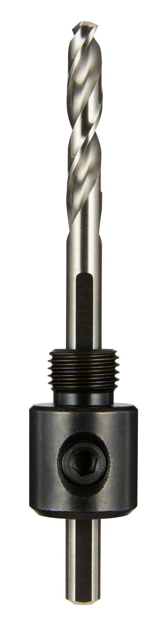 49-56-6950 Small Thread Hole Saw Arbor, Up to 1-3/16 in Arbor, 1/4 in, Hardened Steel