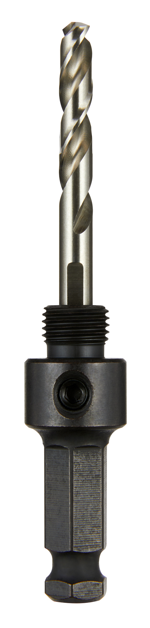 49-56-7000 Small Thread Basic Hole Saw Arbor, Up to 1-3/16 in Arbor, 7/16 in, Hardened Steel